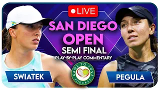 SWIATEK vs PEGULA | San Diego Open 2022 Semi Final | LIVE Tennis Play-By-Play Stream