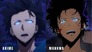 Anime VS Manhwa - Solo Leveling Season 1 Episode 4