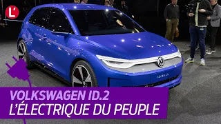 Volkswagen ID.2 (2025). La citadine électrique a moins de 25 000 €