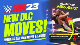 WWE 2K23 DLC: Over 40 New Moves Added + Free Bonus Moves! (Steiner Row DLC Pack)