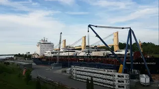 MARCELLIN A DESGAGNES upbound at Iroquois Lock, St. Lawrence River. June 1, 2024.