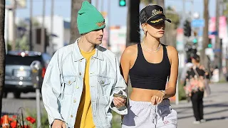 Justin Bieber And Hailey Baldwin Give Money To A Homeless Man During A FroYo Run