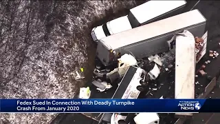 Fedex sued in connection with deadly Pa. Turnpike crash from January 2020