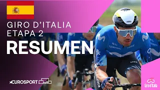 DE CAÍDA A VICTORIA! 🫨 | Giro de Italia - Resumen Etapa 2 | Eurosport Cycling