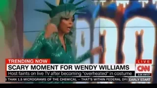 Wendy Williams passes out on stage in a Halloween Costume which made her overheat