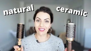 Which Round Brush Should You Buy: Ceramic or Natural Bristle Brush? BEST Blowdry Hair Brushes