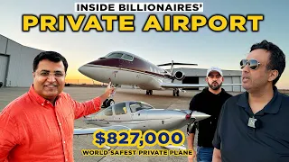 INSIDE BILLIONAIRE’S PRIVATE AIRPORT IN USA ✈️| Ameer logon ka Airport | Indian-Pakistani togathe