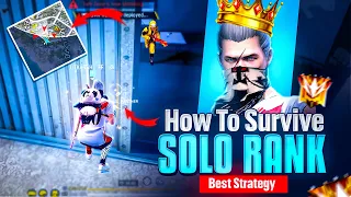 HOW TO SURVIVE IN SOLO RANK ✅ | BEST STRATEGY BR - RANK PUSH TIPS 🔥 | UTKARSH FF