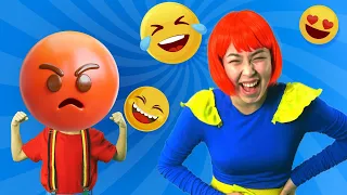 Where Is My Mouth Song | Emoji Song | Balloon Finger Family Compilation | Hokie Pokie Kids Videos