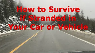 How to Survive if Stranded in Your Vehicle