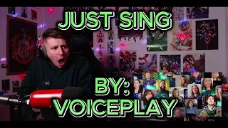 SO MUCH TALENT!!!!!!! Blind reaction to Voiceplay & Friends - Just Sing