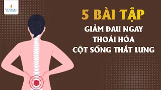 5 Bài tập giảm đau ngay thoái hóa cột sống thắt lưng