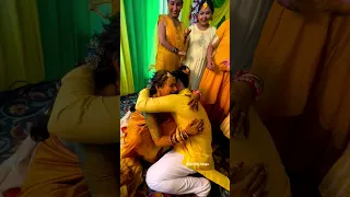 haldi ceremony rasam || bhai bahin ka rista || Emotional moment wedding shorts #Emotional #sad #cry