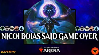 When Nicol Bolas enters the battlefield...the game ends | Nicol Bolas, Dragon-God Historic MTG Arena