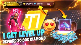 FREE FIRE LEVEL UP 77 REWARD 30,000 DIAMOND💎😍 || Free Diamond Jagga Gaming Yt Garena Free Fire