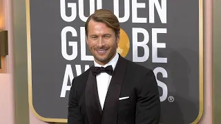 Glen Powell 2023 Golden Globes Arrivals