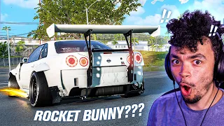 CRAZY ROCKET BUNNY Nissan Skyline GTR R34  in Need for Speed Heat!