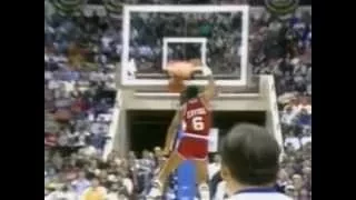 Dr  J Freethrow line dunk 1985