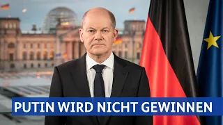 Bundeskanzler Scholz: Ansprache zum russischen Angriff auf die Ukraine