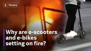E-scooter fires rise - fire chiefs warn of lithium battery dangers