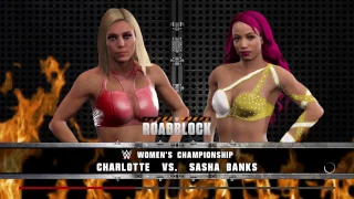 WWE 2K17 Road Block: End Of The Line| Sasha Banks vs Charlotte| Women's Championship| IRON MAN MATCH