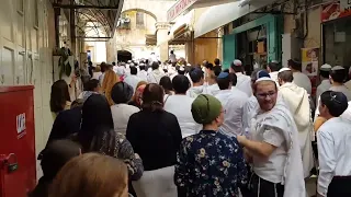 Simchat Torah (Rejoicing with/of the Torah) - a Jewish Celebration at the old city of Jerusalem