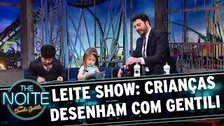 Leite Show: As crianças desenham com Gentili | The Noite (16/10/17)