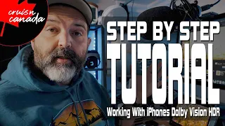 Step by Step Tutorial on How To setup FCPX for iPhone 12's Dolby Vision HDR and YouTube | Kinda?