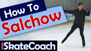 How to do a Salchow! An easy guide for learning this ice skating jump #iceskating #figureskating