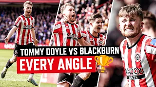 Every Angle of Tommy Doyle Screamer! 🔥😱 | 91st Minute Winner sends Blades to Wembley in FA Cup! 🏆