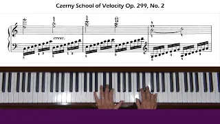 Czerny The School of Velocity Op. 299, No. 2 Piano Tutorial