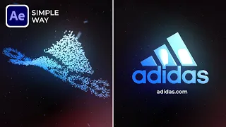 After Effects Tutorial: Particles Logo & Text Animation | Simple Way - No Plugin