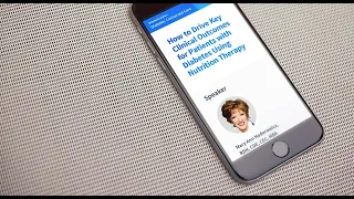 Webinar: How to Drive Key Clinical Outcomes for Patients with Diabetes Using Nutrition Therapy