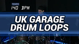 UK  garage drum loop 140 BPM // The Hybrid Drummer
