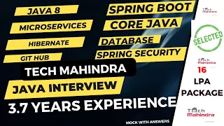 Tech Mahindra | real time java interview questions series