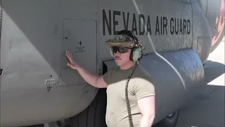 Ground crews preparing C-130H aircraft for MAFFS training flights