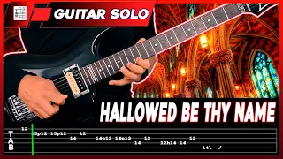 Iron Maiden - Hallowed Be Thy Name【 GUITAR SOLO LESSON 】