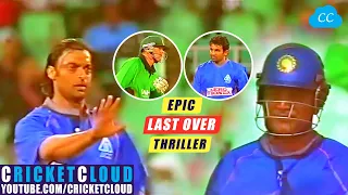 India Pakistan Players in 1 TEAM | EPIC Last Over Thriller | ASIA XI vs AFRICA XI 2005 !!