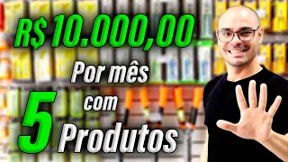 ​🔵 DESCUBRA OS 5 PRODUTOS QUE PODEM TE FAZER GANHAR R$ 10.000,00 POR MÊS.