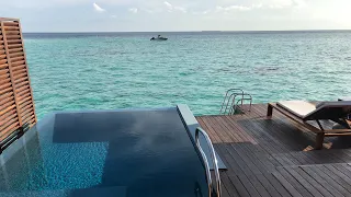 W Maldives review, Overwater villa with pool review, luxury resort Maldives, beach, facilities, bar