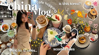 china vlog🎀: cafe hopping like korea🥐, aesthetic cafes🍨, super cheap🍰