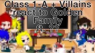 Class 1-A+Villains react to Golden Family/Izuku Afton AU/Part 3:?/ft.??/ @goldenmoon2403