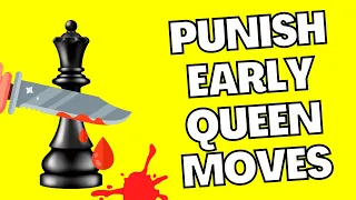 How to PUNISH Early Queen Attacks in Chess? Chess Game Strategies