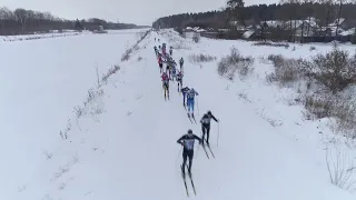 Первая лыжная гонка по веломаршруту