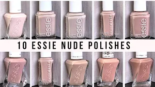 10 ESSIE NUDE POLISHES WORTH LOOKING AT ! [LIVE SWATCH ON REAL NAILS]