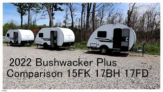 2022 Bushwacker Plus Comparing 15FK -17BH-17FD models