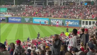 Cleveland Guardians Mustard nearly wins his first Hot Dog Derby of the 2022 season