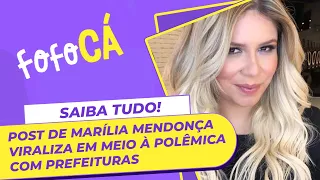 Post de Marília Mendonça viraliza em meio à polêmicas com prefeituras