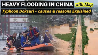 Floods in Beijing China | Typhoon Doksuri 2023 | Climatology Geography