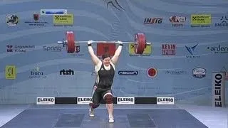 Women +75 kg clean & jerk European Weightlifting Championships Tirana 2013